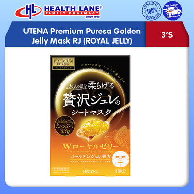 UTENA Premium Puresa Golden Jelly Mask RJ (ROYAL JELLY) 3pcs